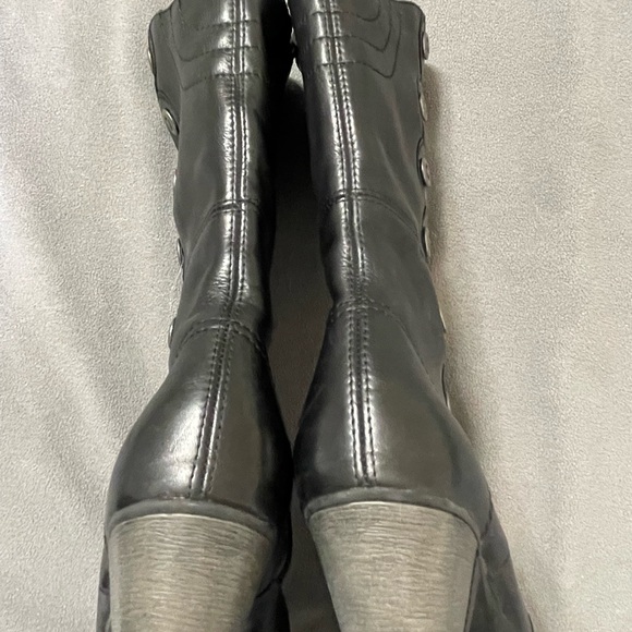 Remonte black leather dress boots - Picture 4 of 9